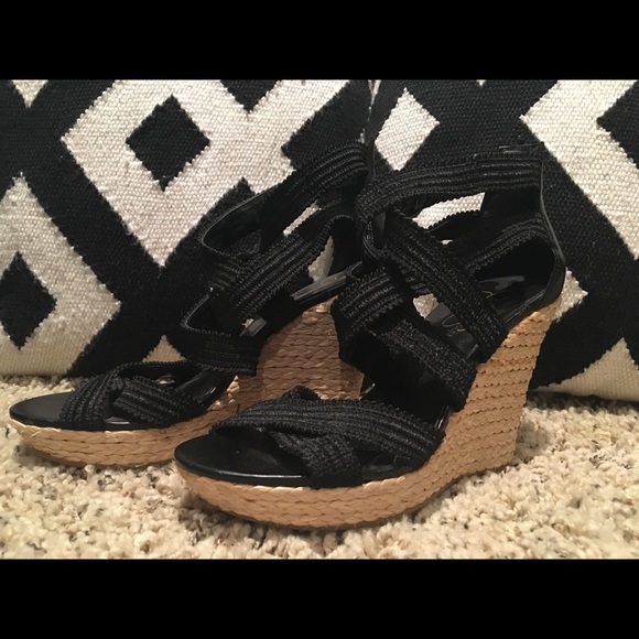 Black Jessica Simpson Wedges - Picture 1 of 8